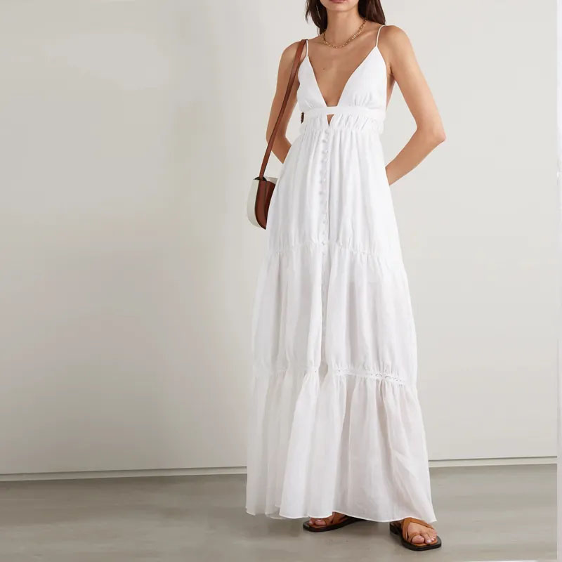 Priložnostna dolga slojevita v vratu halter moda?